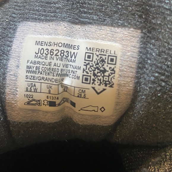 Merrell Moab 3 8.5W Men's Hiking Trail Shoes Grey - Picture 7 of 7